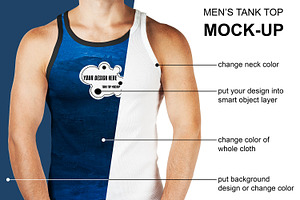Men's Tank Top Mock-Up