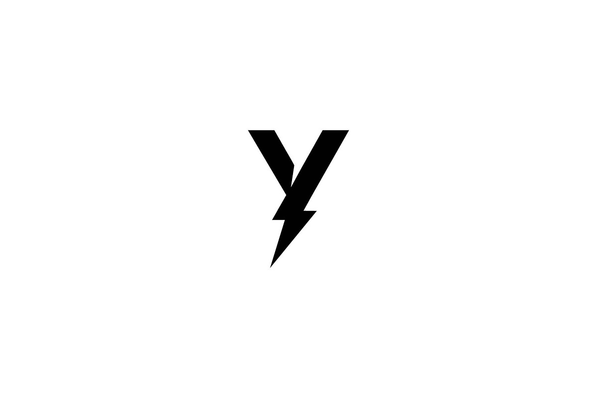 Y lightning logo, a Branding & Logo Template by ZHR Creative
