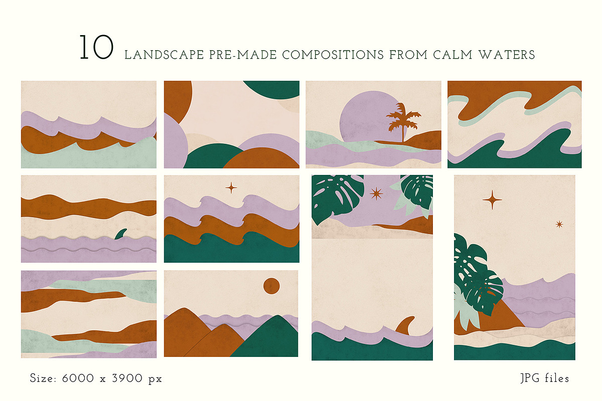 BUNDLE Love Places&Calm Waters, an Illustration by All This Concept (Photo 2 of 16)