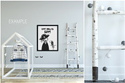 KIDS WALL & FRAMES Mockup Bundle - 4, a Product Mockup by Yuri-U (Thumbnail 36 of 38)
