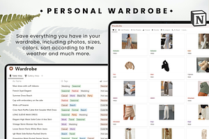 Wardrobe Manager Notion Template