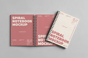 Spiral Notebook Mockup, a Books & Magazine Mockup by Nathatype (Thumbnail 2 of 9)