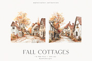 Fall Cottages, a Seasonal Illustration by PeDe Designs (Thumbnail 10 of 10)