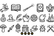 Mystical Witchcraft Icon Pack For Ma, an Illustration by designvectx (Thumbnail 3 of 3)