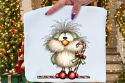 Whimsical Fluffy Christmas Birds, an Illustration by Craft Nest (Thumbnail 5 of 9)