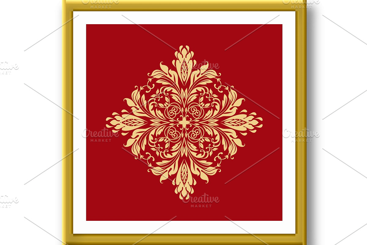 Damask graphic ornament. Floral, an Illustration by RODINA (Photo 2 of 3)