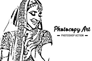 Photocopy Art Photoshop Action