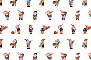 Cute garden gnomes set + pattern, a Person Illustration by PaperTrident (Thumbnail 7 of 8)