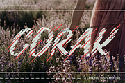 Corak - Display Sign Painting Font, a Handwritten Font by Ainun Jinan (Thumbnail 1 of 8)