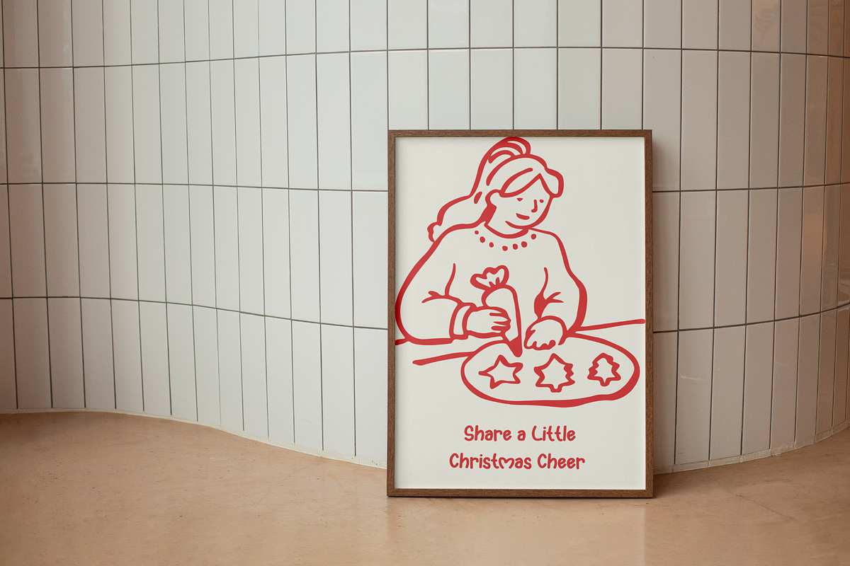 50 Christmas Hand Drawn Illustration, a Person Illustration by digitalsbydepi (Photo 9 of 10)