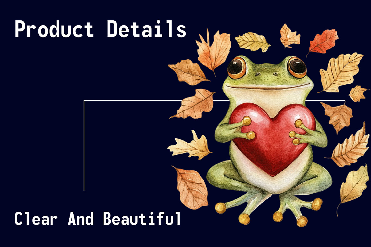 Autumn Frog Sublimation Clipart, an Illustration by CitraGraphics (Photo 6 of 6)