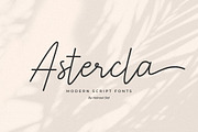 Astercla Modern Script Font, a Handwritten Font by Heinzel Std (Thumbnail 1 of 9)
