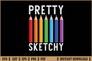 Pretty Sketchy Art Lover Quote SVG, a Work Illustration by Handy Arts Studio (Thumbnail 1 of 3)