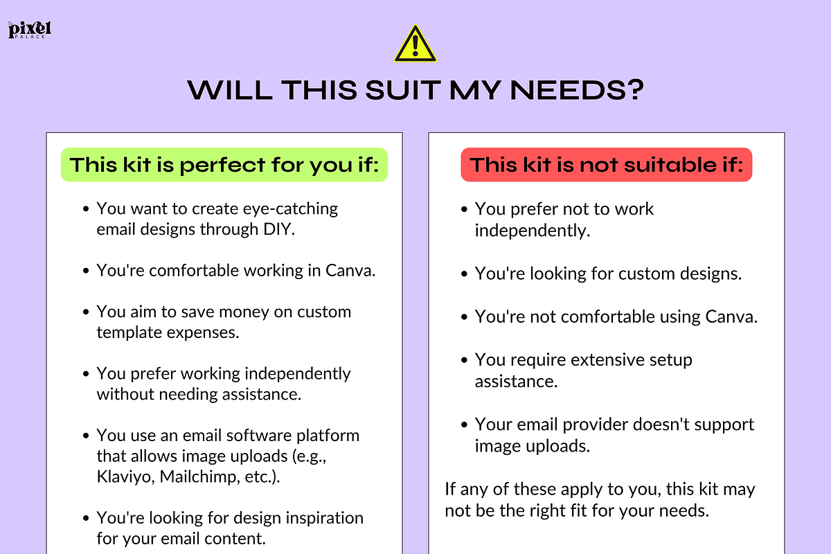 Canva Email Automation Templates, an Email Template by The Pixel Palace (Photo 7 of 10)