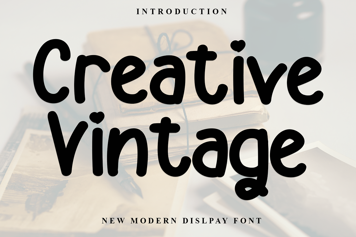 Creative Vintage, a Sans Serif Font by FreshTypeINK (Photo 1 of 8)