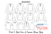 Women's Blouses, a Person Illustration by Art by Lin (Thumbnail 1 of 7)