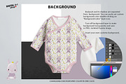 Baby Bodysuit Mock Up, a Bottom Mockup by Mockup Up! (Thumbnail 3 of 5)