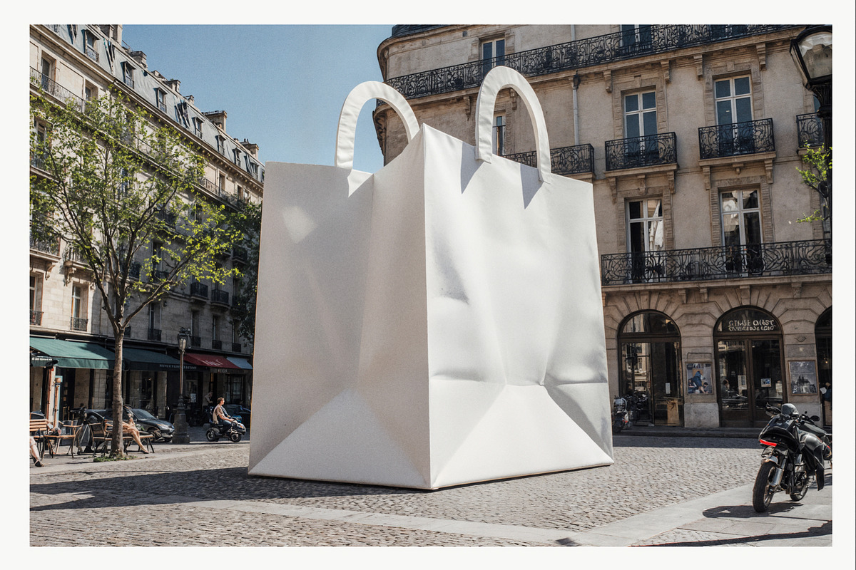 Guerrilla Marketing Shop Bag Mockup, a Mockup by ReAffirm (Photo 4 of 10)