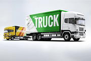 Cargo Truck Mock-Up, a Product Mockup by DesignRushMarket (Thumbnail 5 of 6)