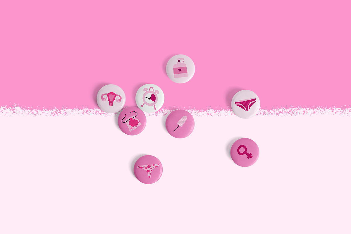 PERIOD: stickers, cliparts, patterns, a Healthcare Illustration by Elliko shop (Photo 8 of 9)