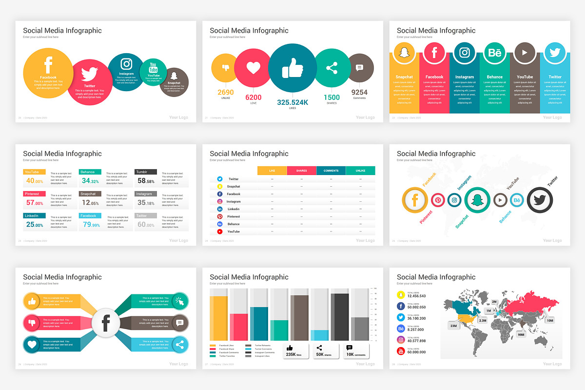 Social Media Analytics Keynote, a Presentation Template by SlideOne (Photo 5 of 7)