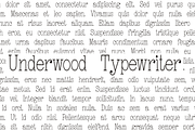 Underwood Typewriter, a Serif Font by Intellecta Design (Thumbnail 1 of 2)