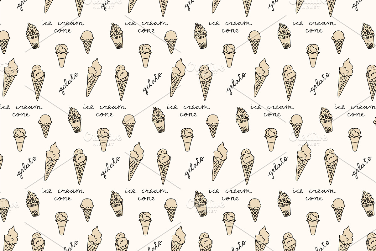 Délices Sucrés patterns, a Pattern Graphic by Lyolya Profitrolya (Photo 5 of 7)