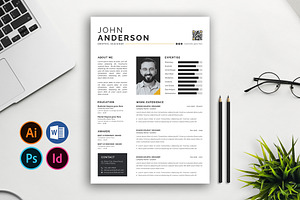 Resume/CV, a Resume Template by Abdul Studio