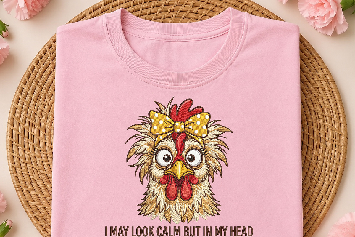 Funny Chicken Pecked You PNG, an Object Illustration by DreamCafeArt (Photo 2 of 6)