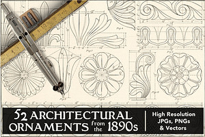 52 Vintage Architectural Ornaments
