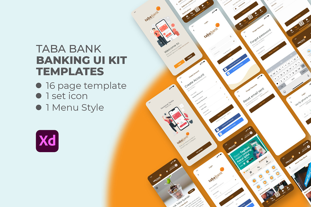 Taba Bank - UI KIT Mobile Banking, an App Template by Beside Std (Photo 1 of 7)