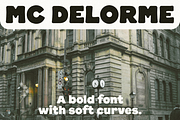 MC Delorme, a Sans Serif Font by McLetters (Thumbnail 1 of 9)