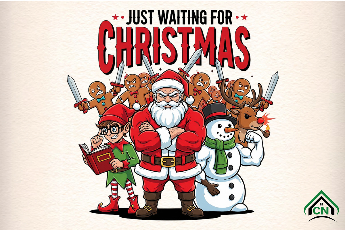 Funny Christmas PNG-Merry Christmas, an Illustration by Craft Nest (Photo 1 of 6)