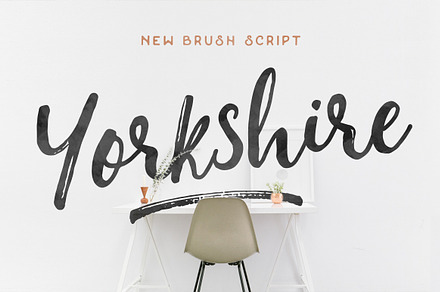 Yorkshire - Brush Script, a Script Font by Hustle Supply Co.