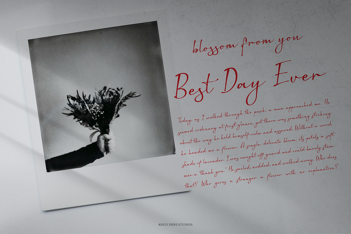 Dirgestan | Handwritten Script, a Script Font by Denustudios (Photo 4 of 12)