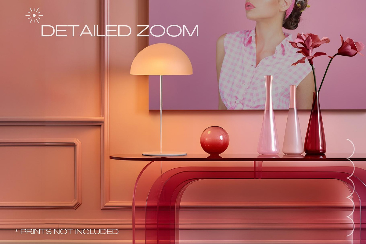 The Pink Console | Frame Mockup, a Marketing Template by Columbus Prints (Photo 4 of 9)
