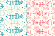 Outlines leaves-Patterns, an Illustration by himoki (Thumbnail 3 of 5)