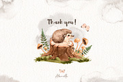 Watercolor Forest Little Animals set, an Animal Illustration by Alamella (Thumbnail 17 of 17)
