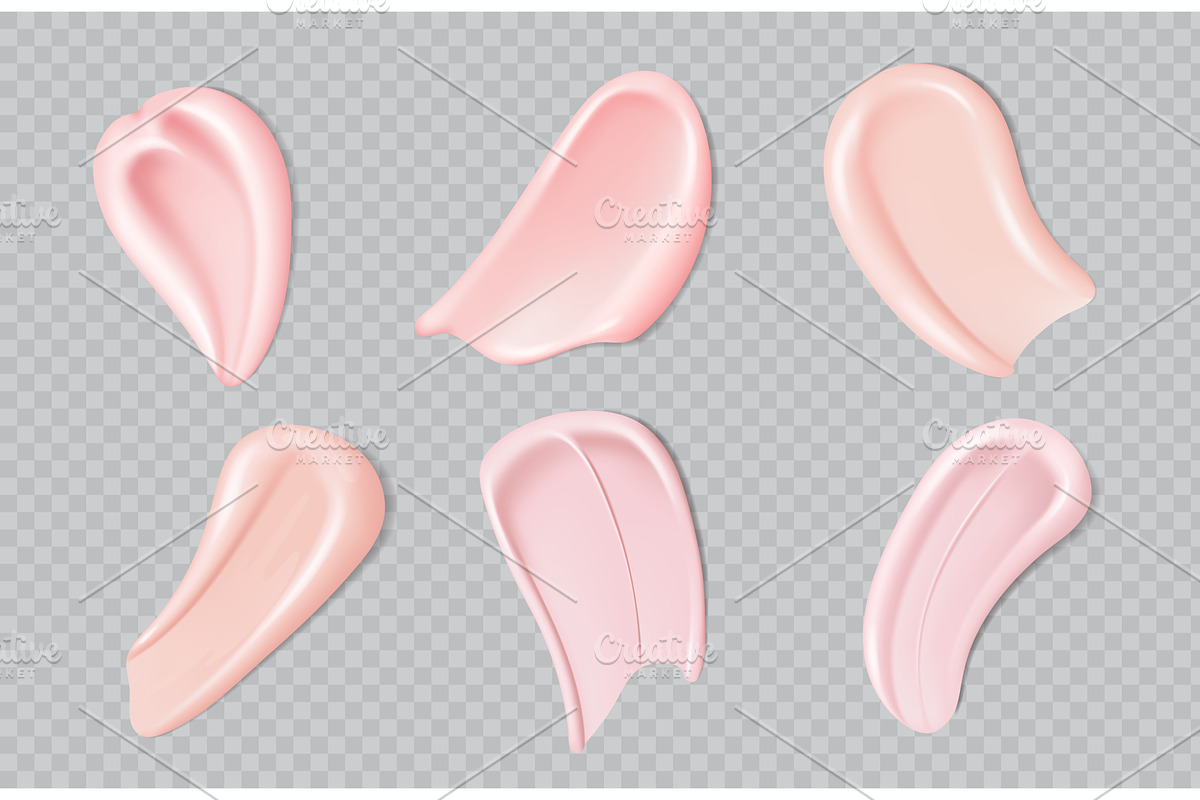 Realistic pink foundation cream, a Healthcare Illustration by Vector Tradition