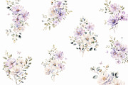 Dreamy Florals Watercolor Clipart, a Decorative Illustration by Altea Design Studio (Thumbnail 4 of 19)