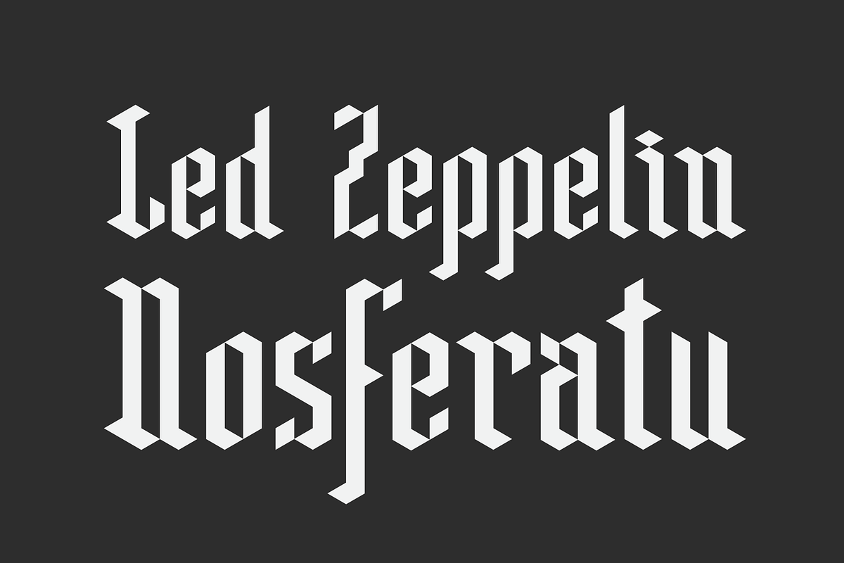 Frakked, a Blackletter Font by Doug Best Foundry (Photo 5 of 6)