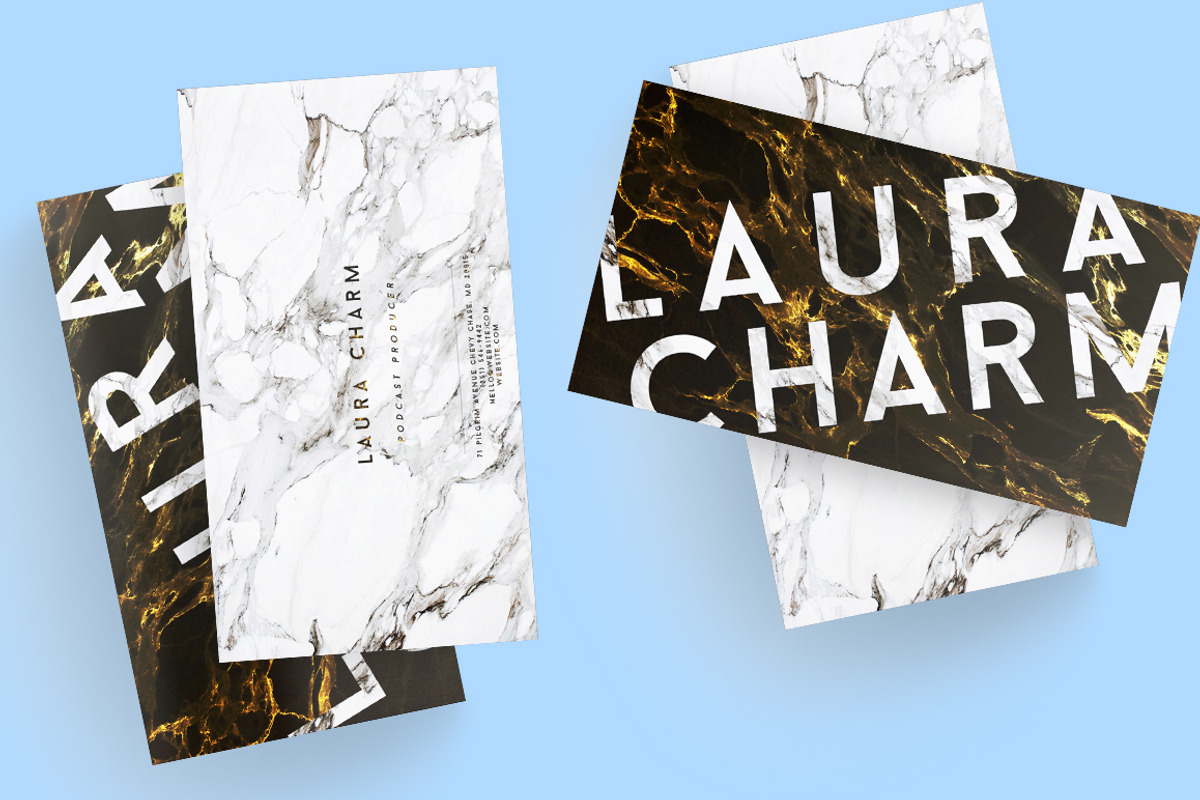 MARBLE PLAY Business Card Template, a Business Card Template by cadinera (Photo 3 of 9)