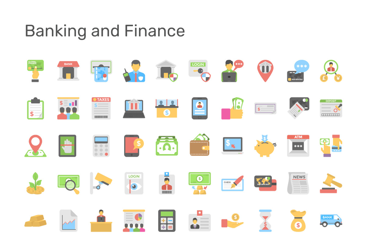 9690 Flat Icons Pack, an Outline Icon by Creative Stall (Photo 3 of 23)
