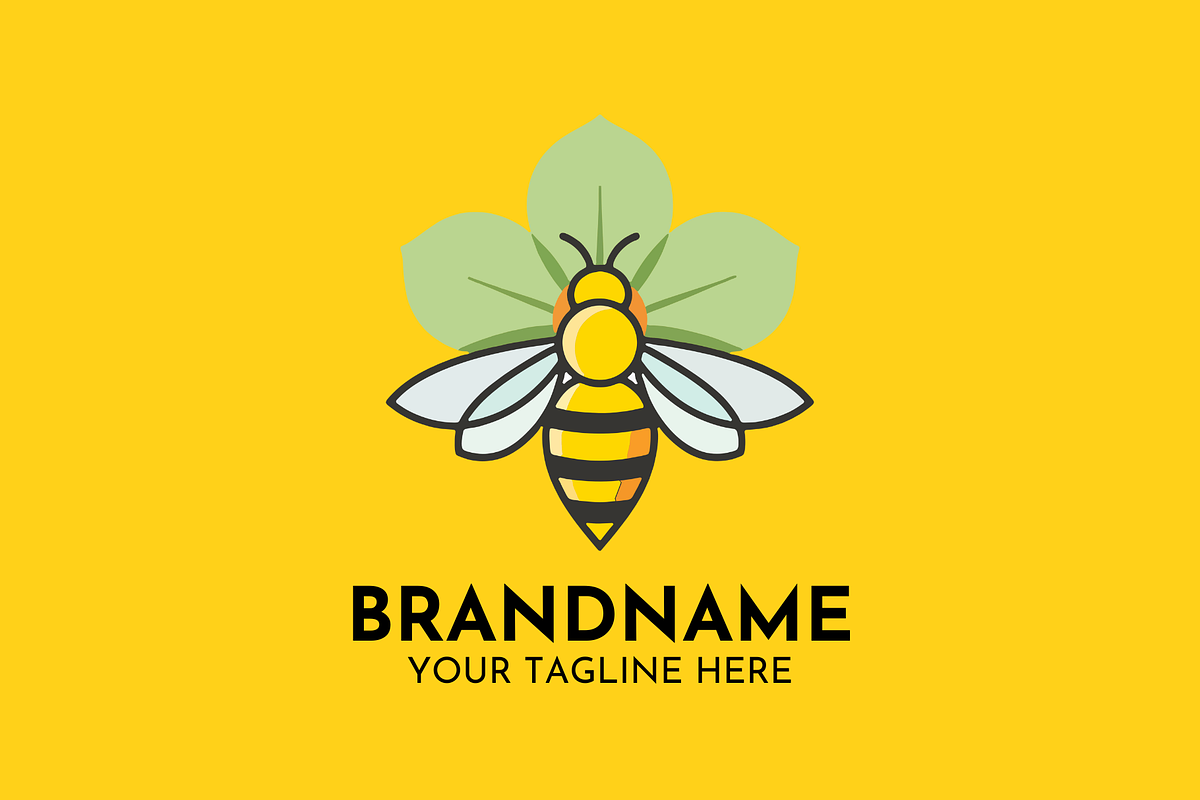 Honey Bee Mascot Vector Logo, a Branding & Logo Template by Megafox Studio (Photo 2 of 2)