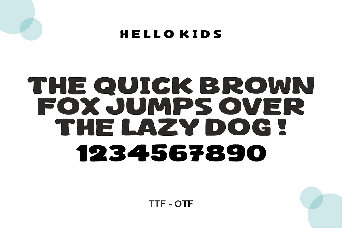 Cute Crafts – Playful Display Font, a Sans Serif Font by KiddoGlyphs Studio (Photo 4 of 5)