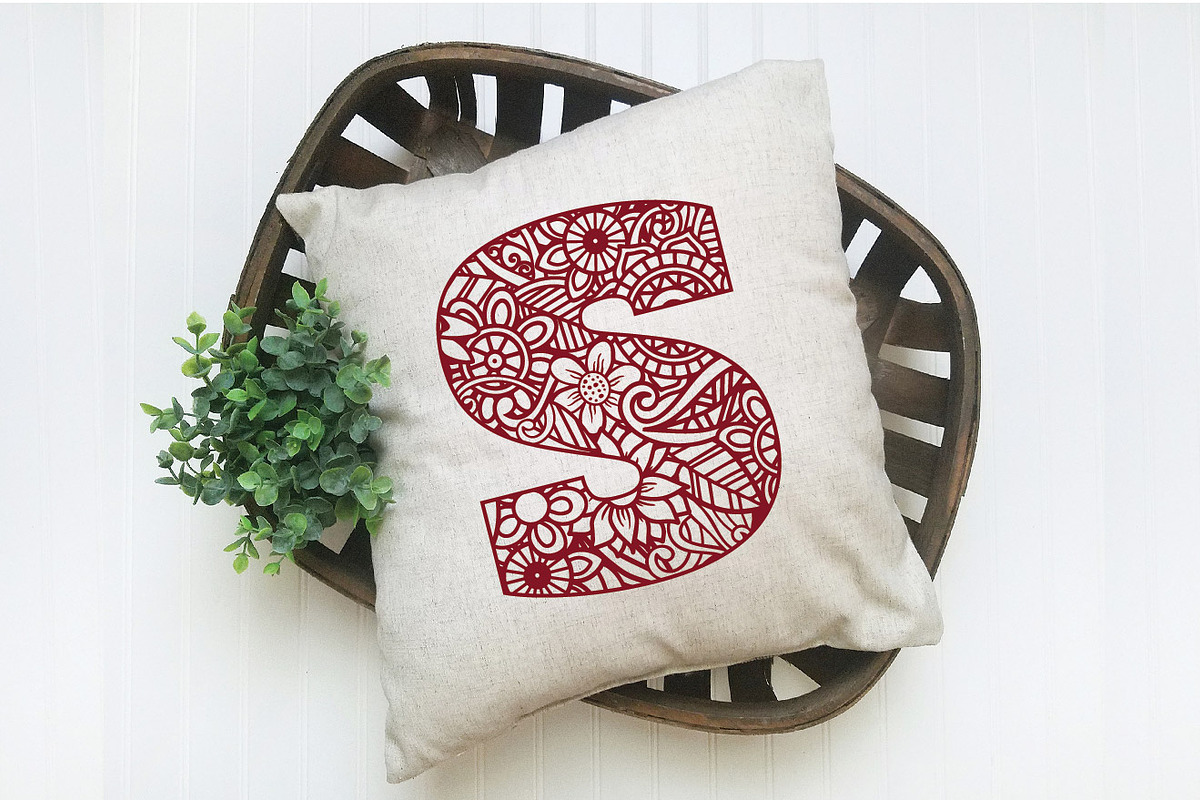 Mandala Alphabet SVG Cut File Bundle, an Illustration by OldMarket Designs (Photo 4 of 10)