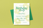 Floral Birthday Invitation, an Invitation Template by graphicook (Thumbnail 3 of 3)