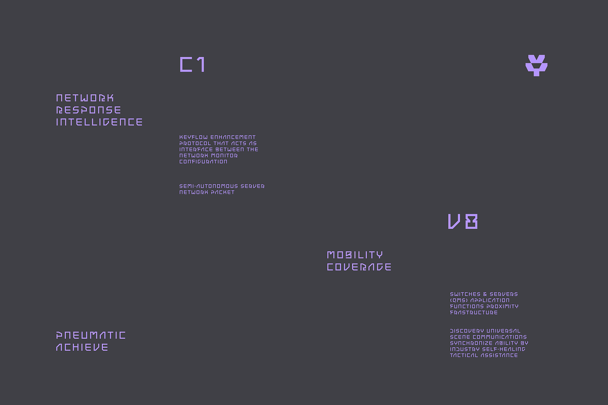 Magsk Futuristic Tech Font, a Font by baqoos (Photo 5 of 10)