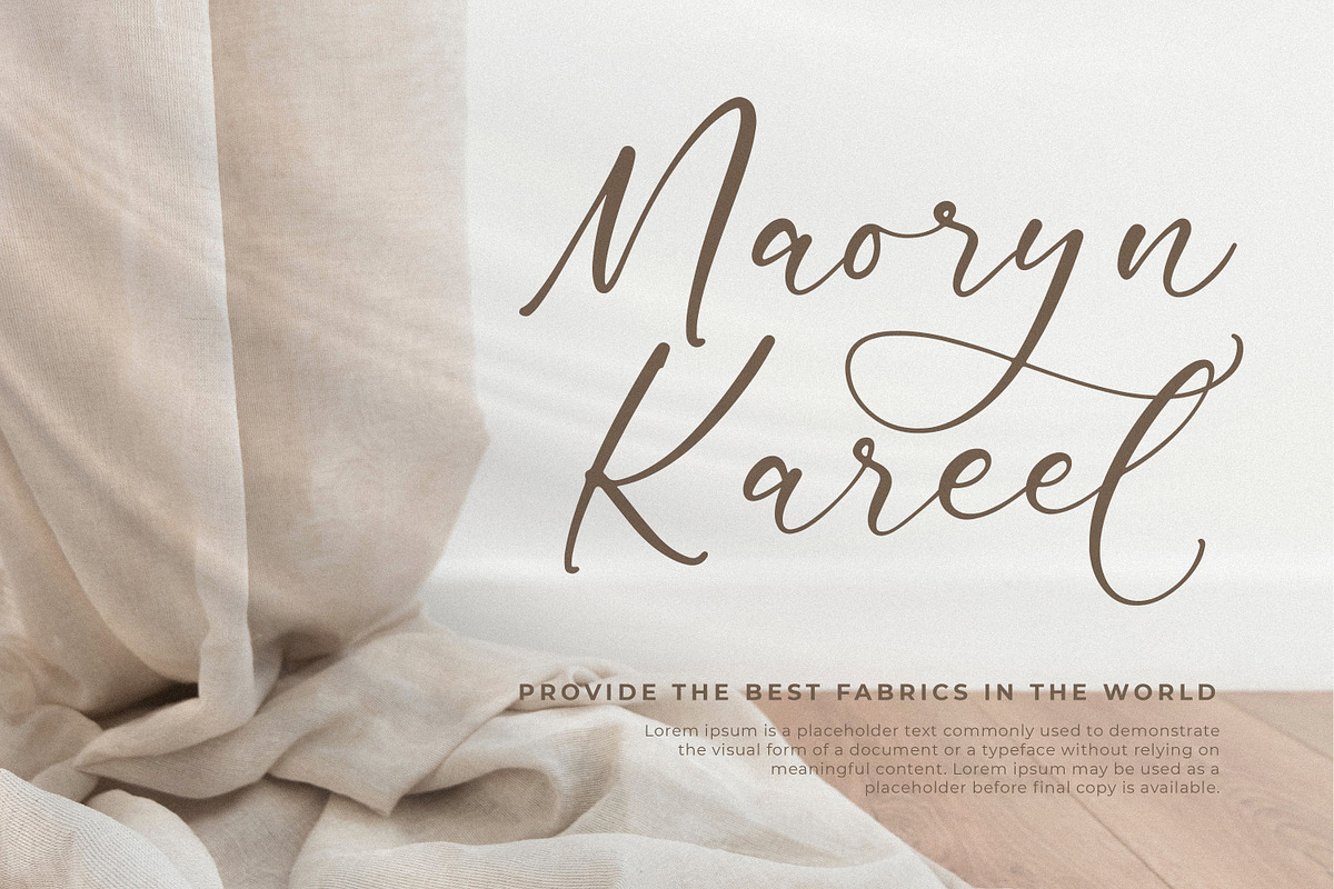 Victorya Maoreely, a Script Font by Integritype Studio (Photo 7 of 15)