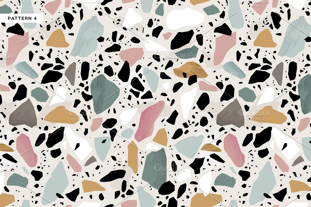 10 Realistic Terrazzo Patterns, a Pattern Graphic by Dedraw Studio (Photo 5 of 17)